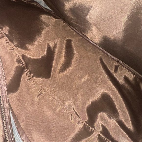 London Fog Brown and Tan Laptop Bag Classic Design - Picture 5 of 9